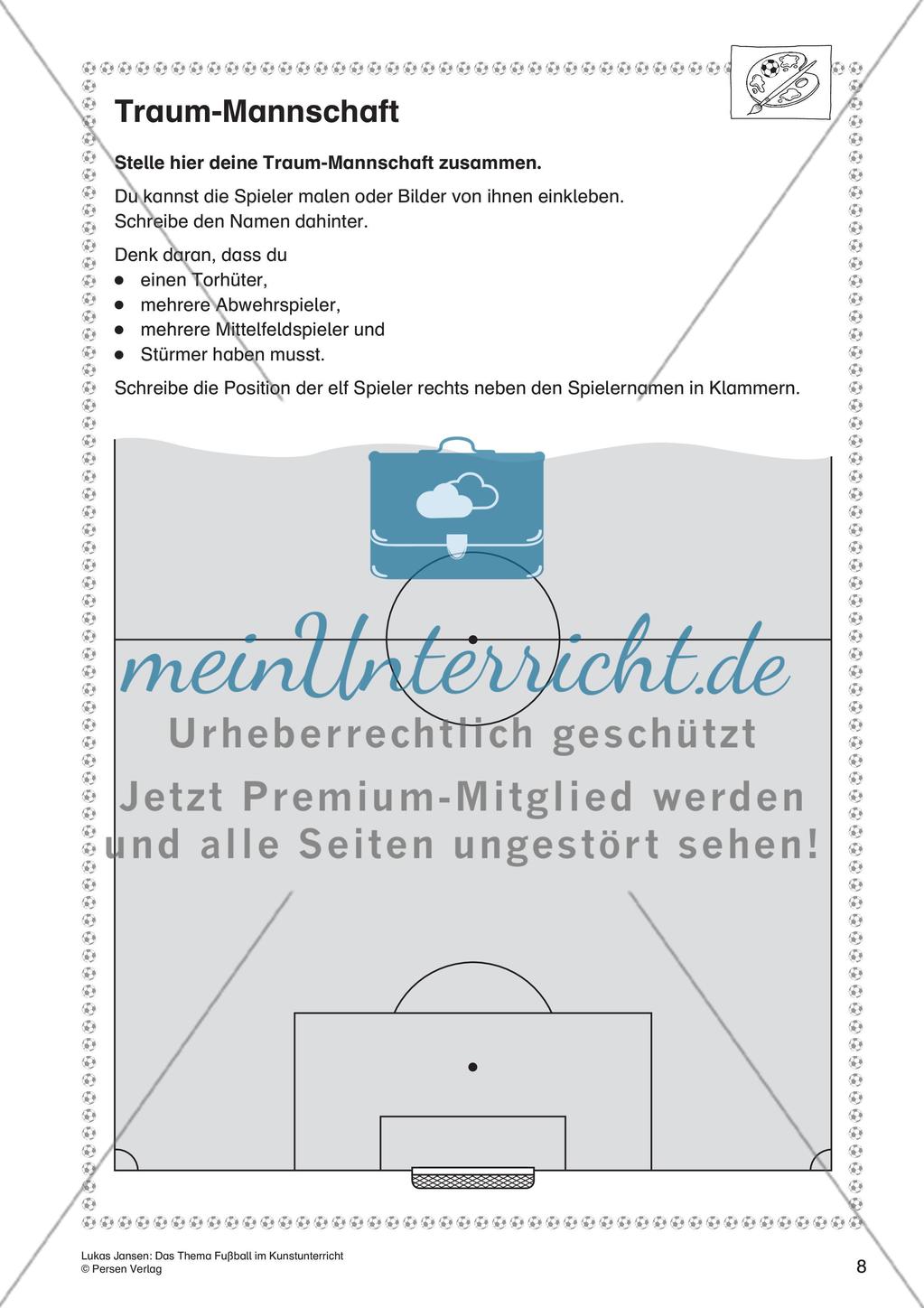Thema Fußball: Gestalten und Collagieren Preview 10