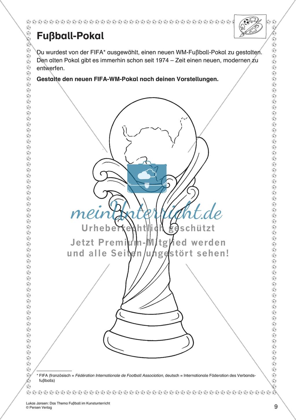 Thema Fußball: Gestalten und Collagieren Preview 11