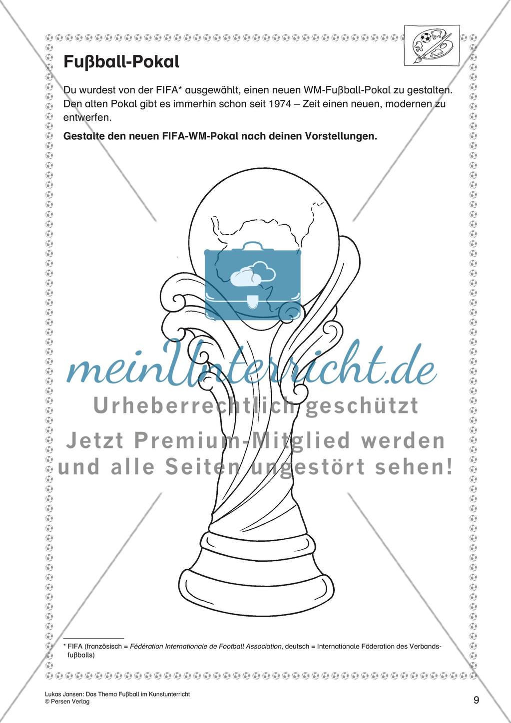 Thema Fußball: Gestalten und Collagieren Preview 11