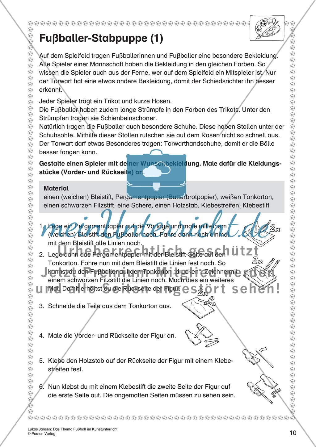 Thema Fußball: Gestalten und Collagieren Preview 12