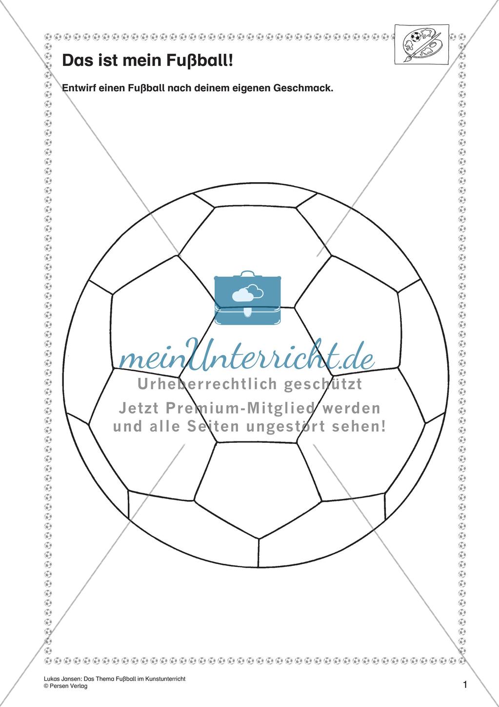 Thema Fußball: Gestalten und Collagieren Preview 3