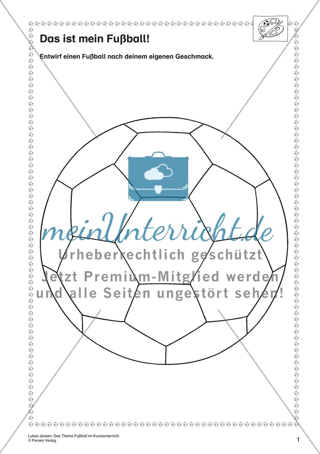 Thema Fußball: Gestalten und Collagieren Preview 3