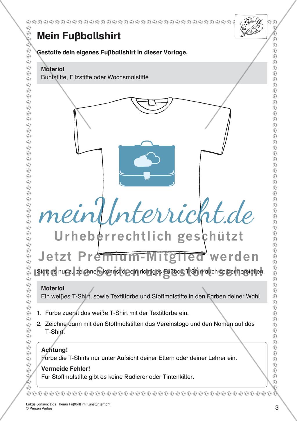 Thema Fußball: Gestalten und Collagieren Preview 5