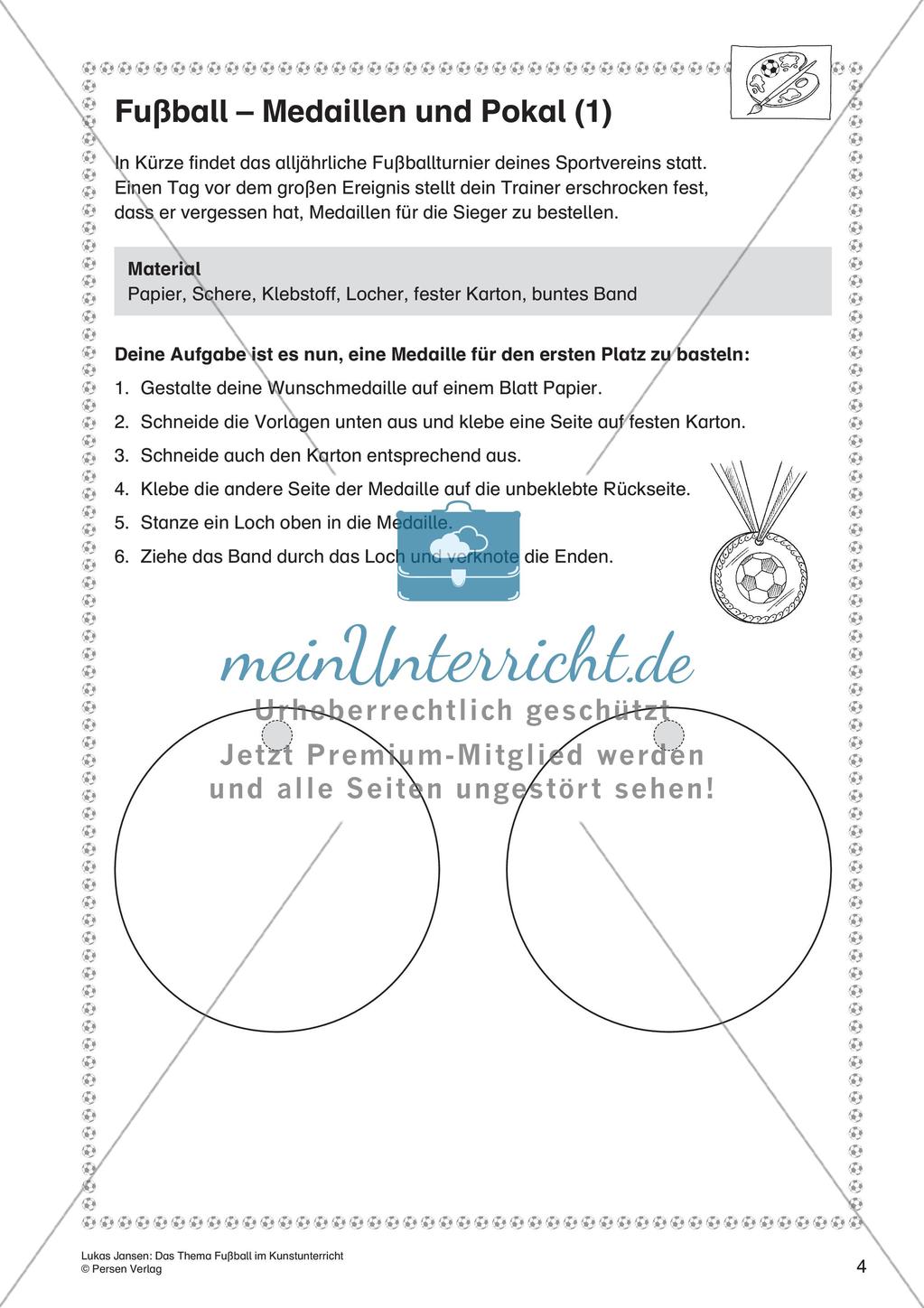 Thema Fußball: Gestalten und Collagieren Preview 6