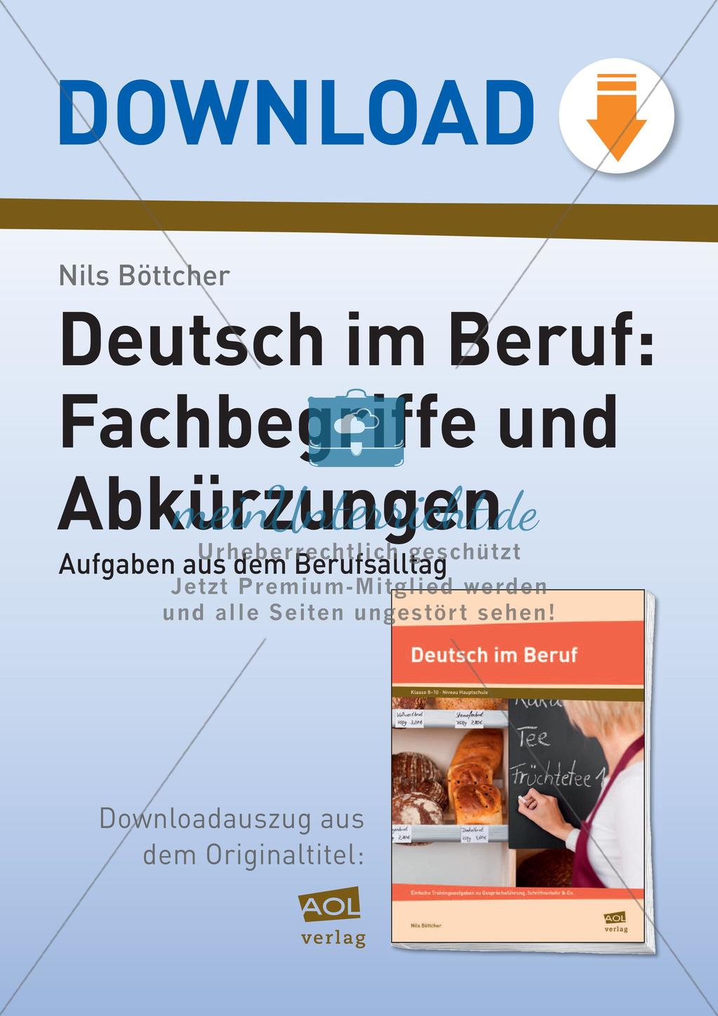 Fachbegriffe und Abkürzungen im Berufsalltag Preview 1