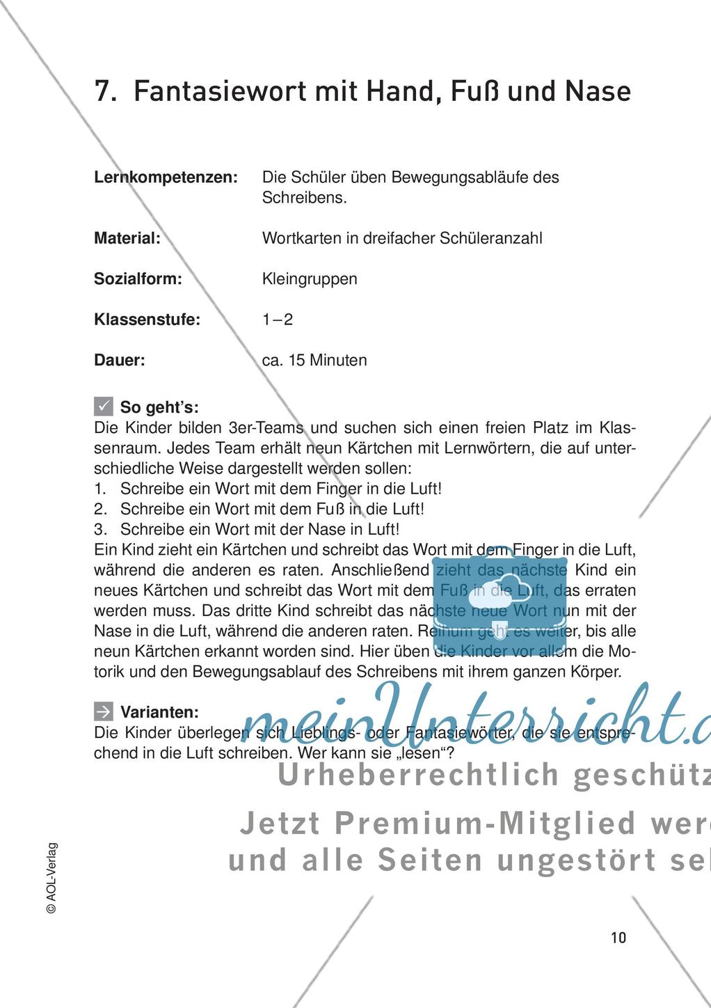 Bewegungsangebote für alle Kompetenzbereiche: Teil 1 Preview 12