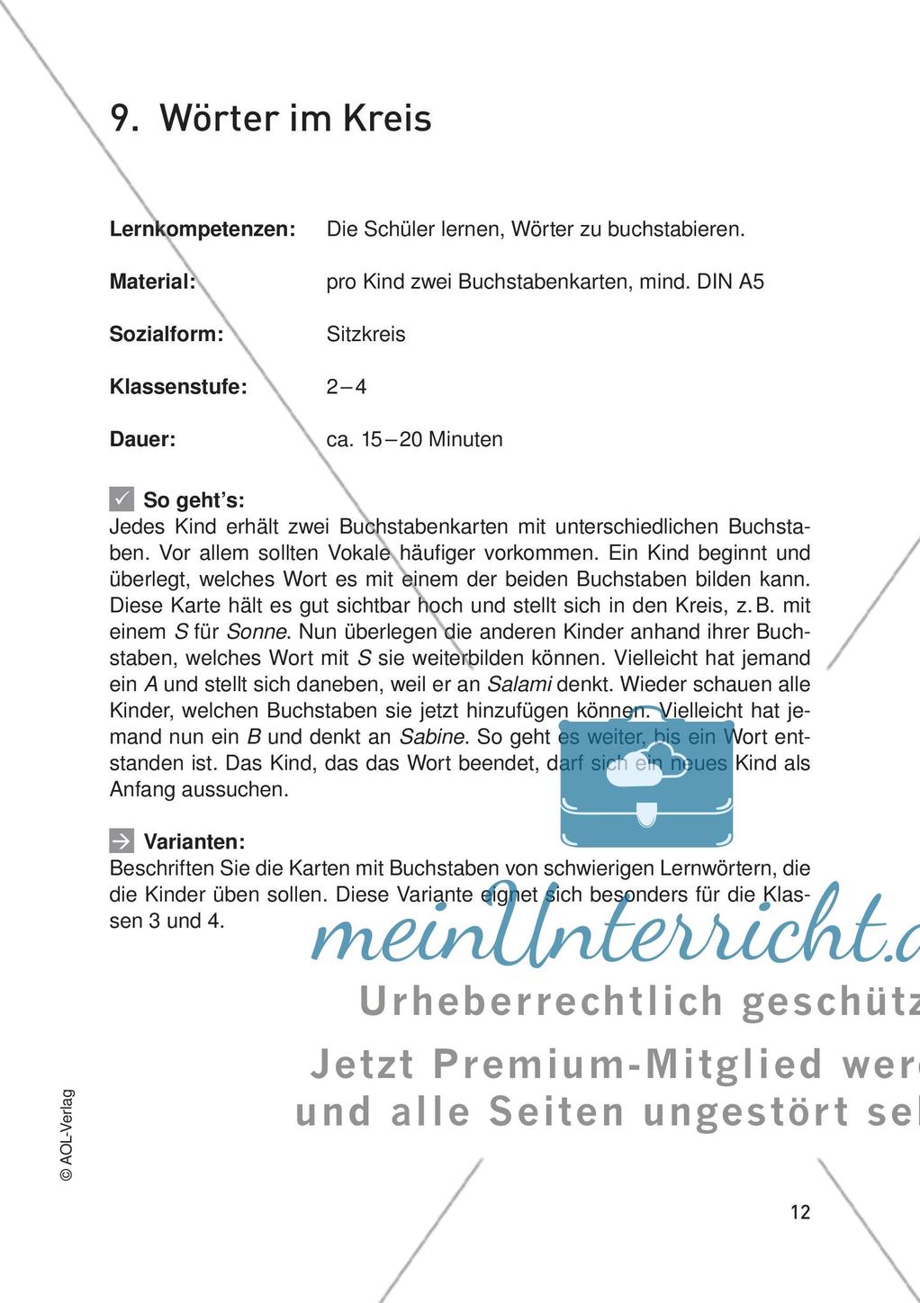 Bewegungsangebote für alle Kompetenzbereiche: Teil 1 Preview 14