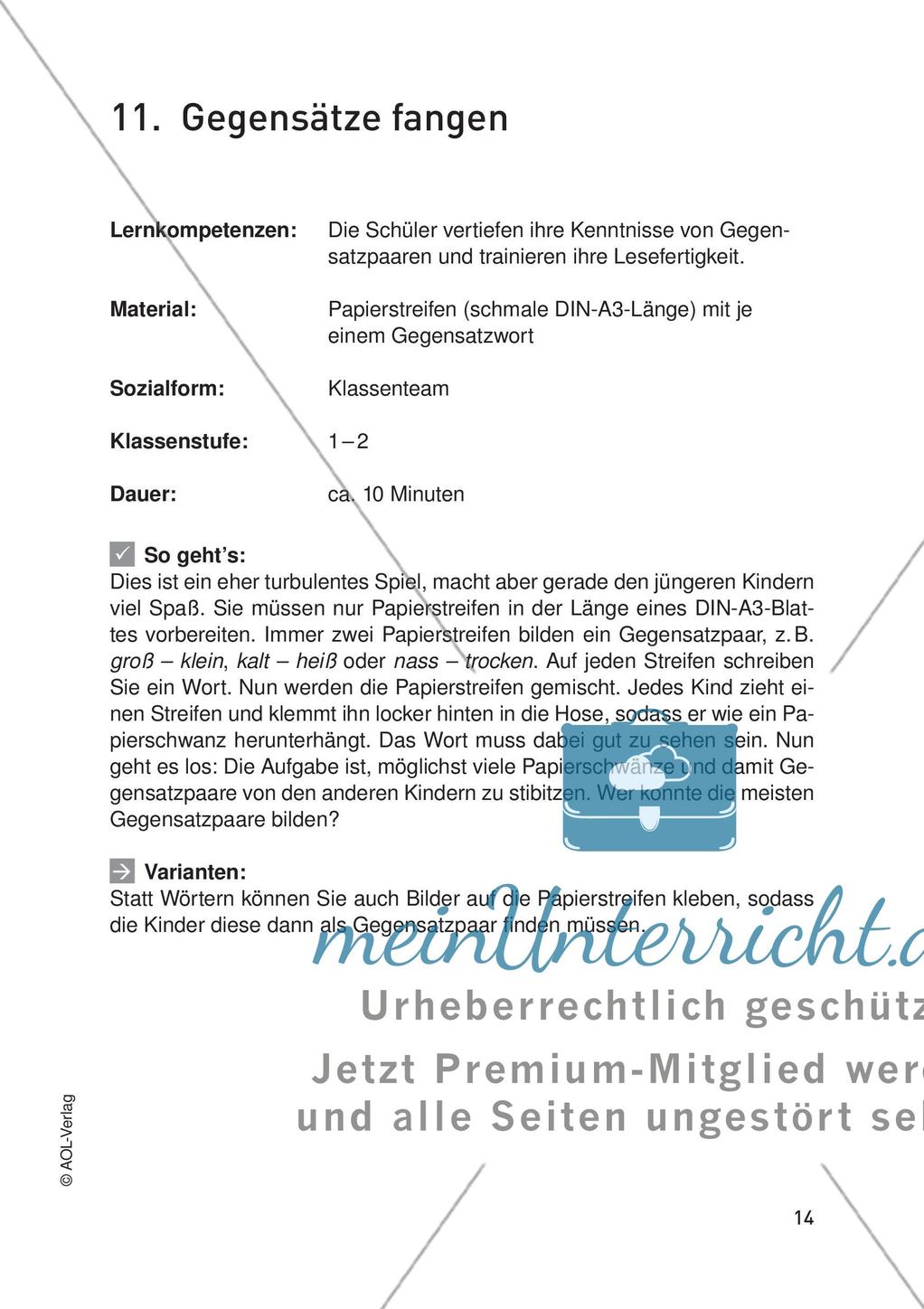 Bewegungsangebote für alle Kompetenzbereiche: Teil 1 Preview 16