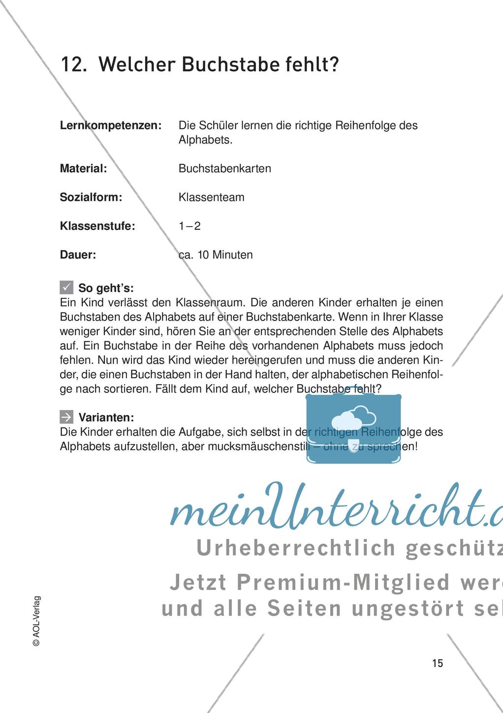 Bewegungsangebote für alle Kompetenzbereiche: Teil 1 Preview 17
