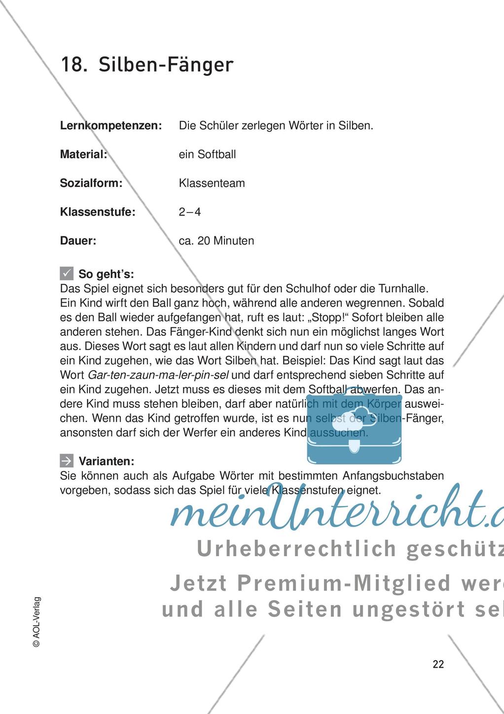 Bewegungsangebote für alle Kompetenzbereiche: Teil 1 Preview 24
