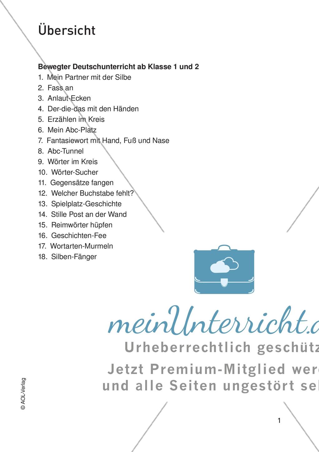 Bewegungsangebote für alle Kompetenzbereiche: Teil 1 Preview 3