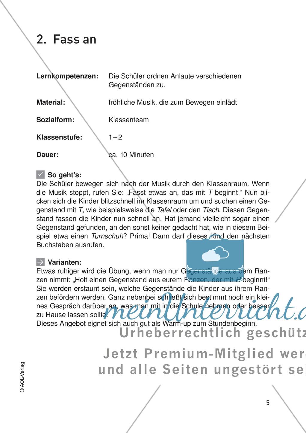 Bewegungsangebote für alle Kompetenzbereiche: Teil 1 Preview 7
