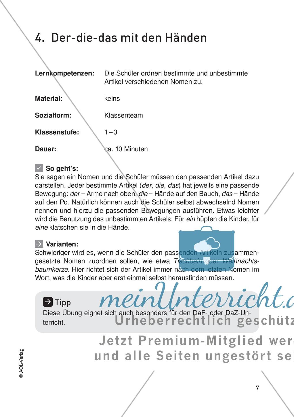 Bewegungsangebote für alle Kompetenzbereiche: Teil 1 Preview 9