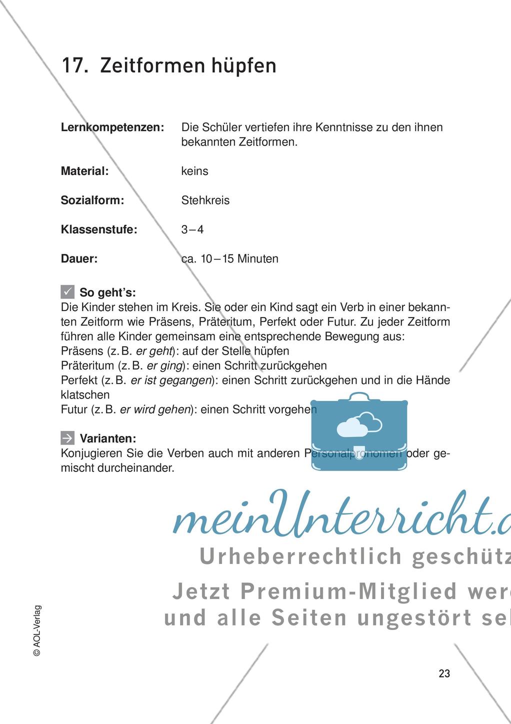Bewegungsangebote für alle Kompetenzbereiche: Teil 3 Preview 25