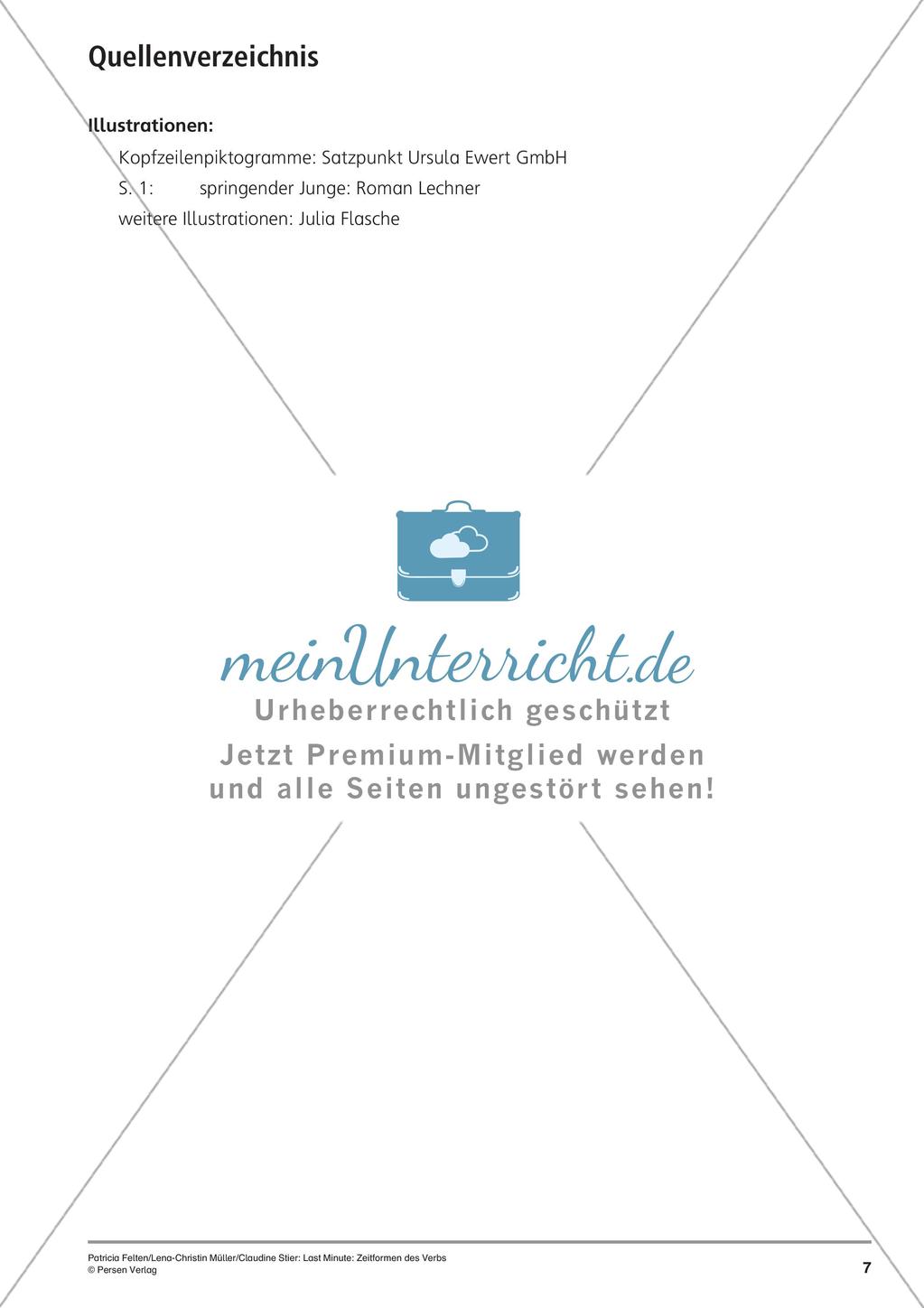 Zeitformen des Verbs Preview 10