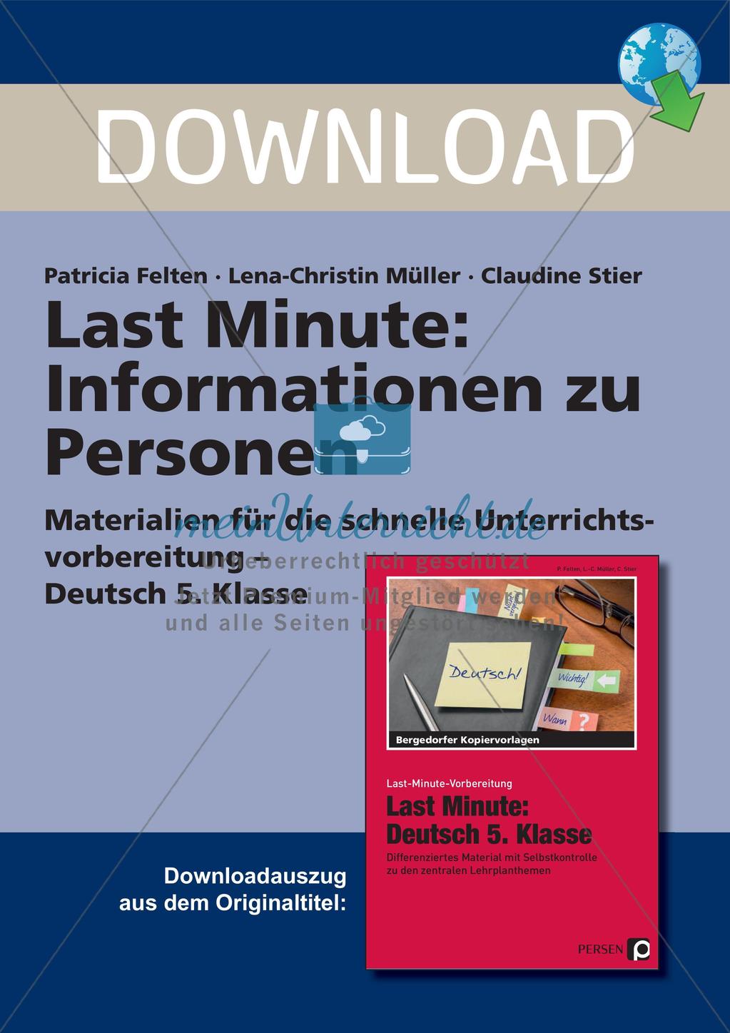 Erstellen eines Steckbriefs Preview 1