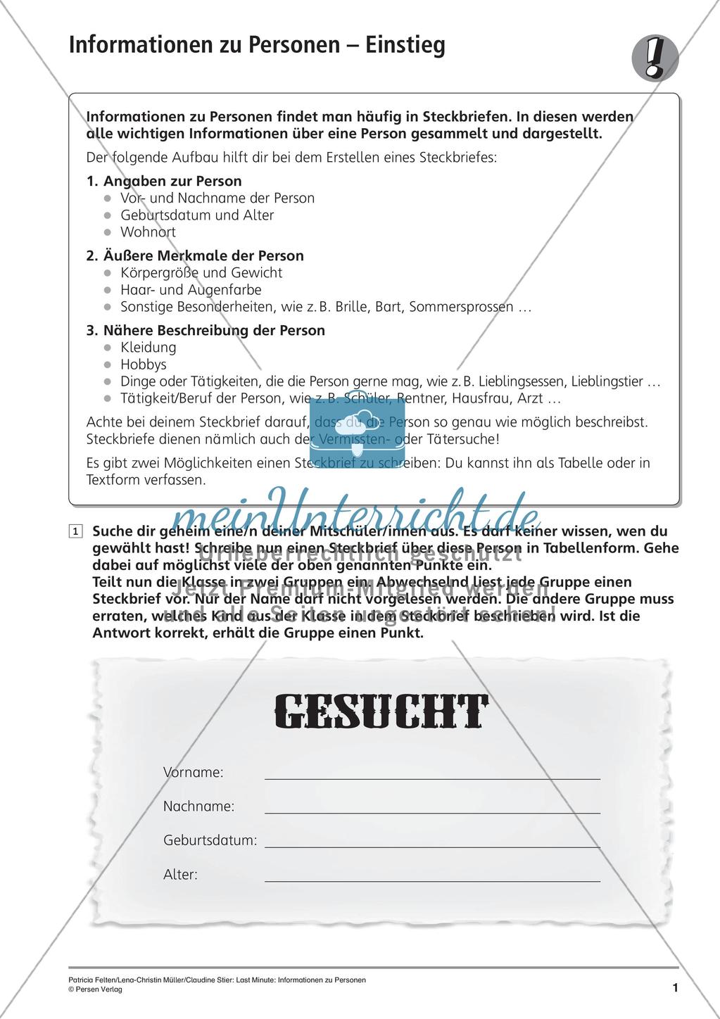 Erstellen eines Steckbriefs Preview 4