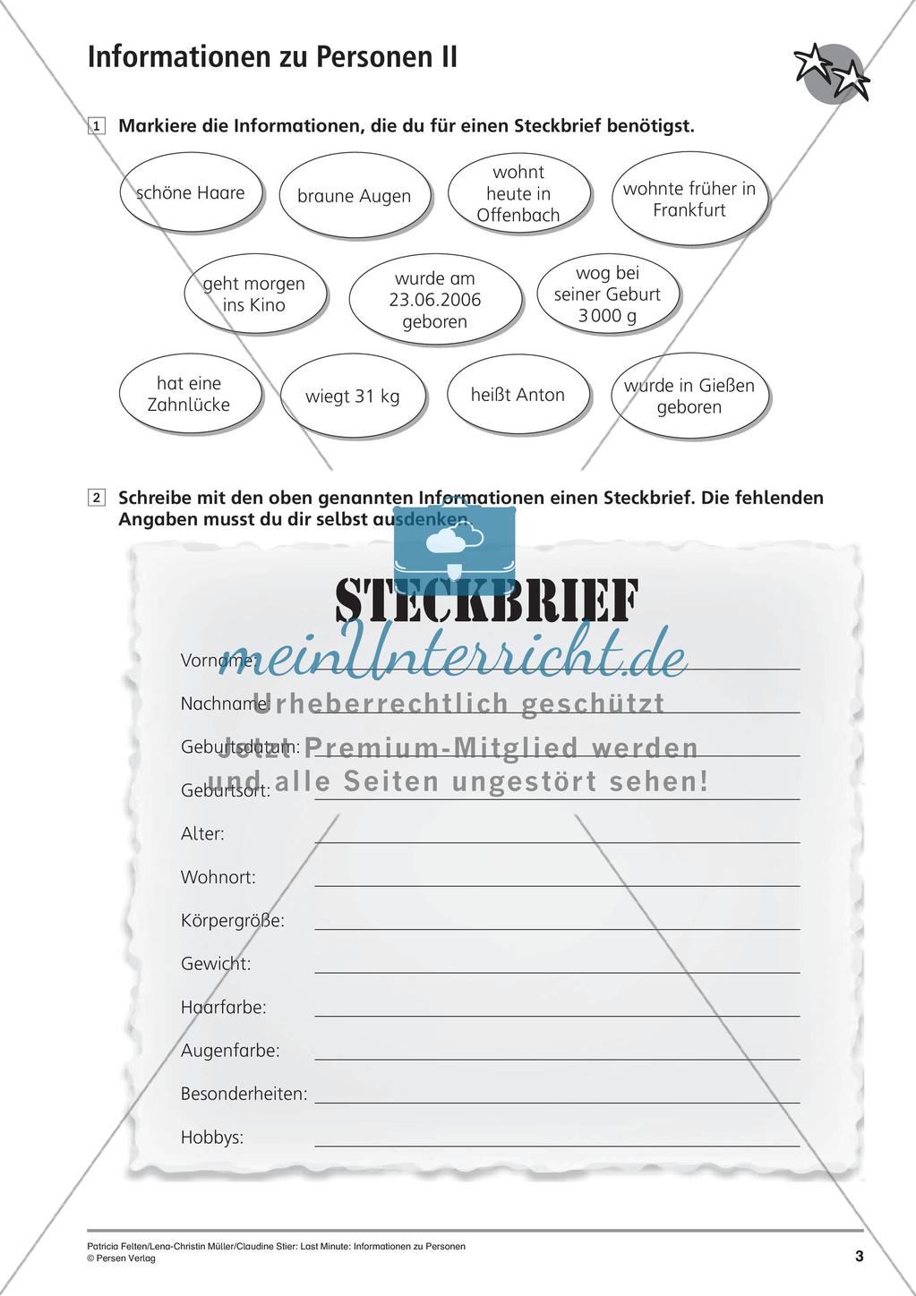 Erstellen eines Steckbriefs Preview 6