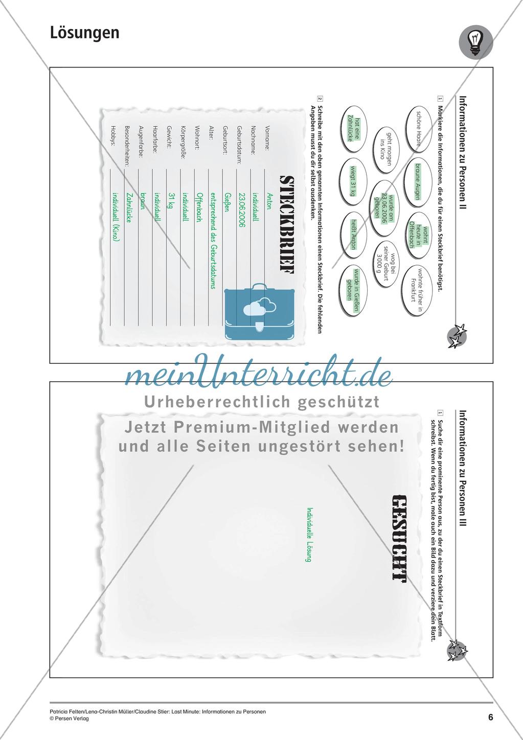 Erstellen eines Steckbriefs Preview 9