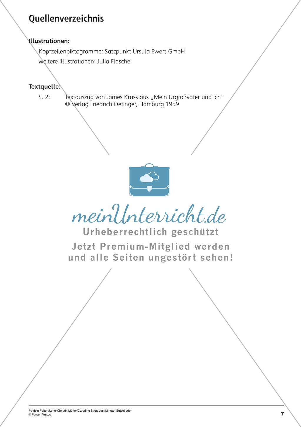 Satzglieder Preview 10