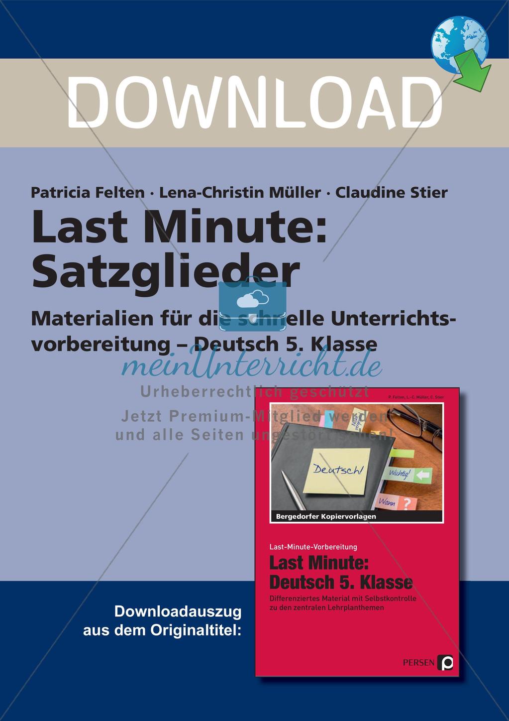 Satzglieder Preview 1