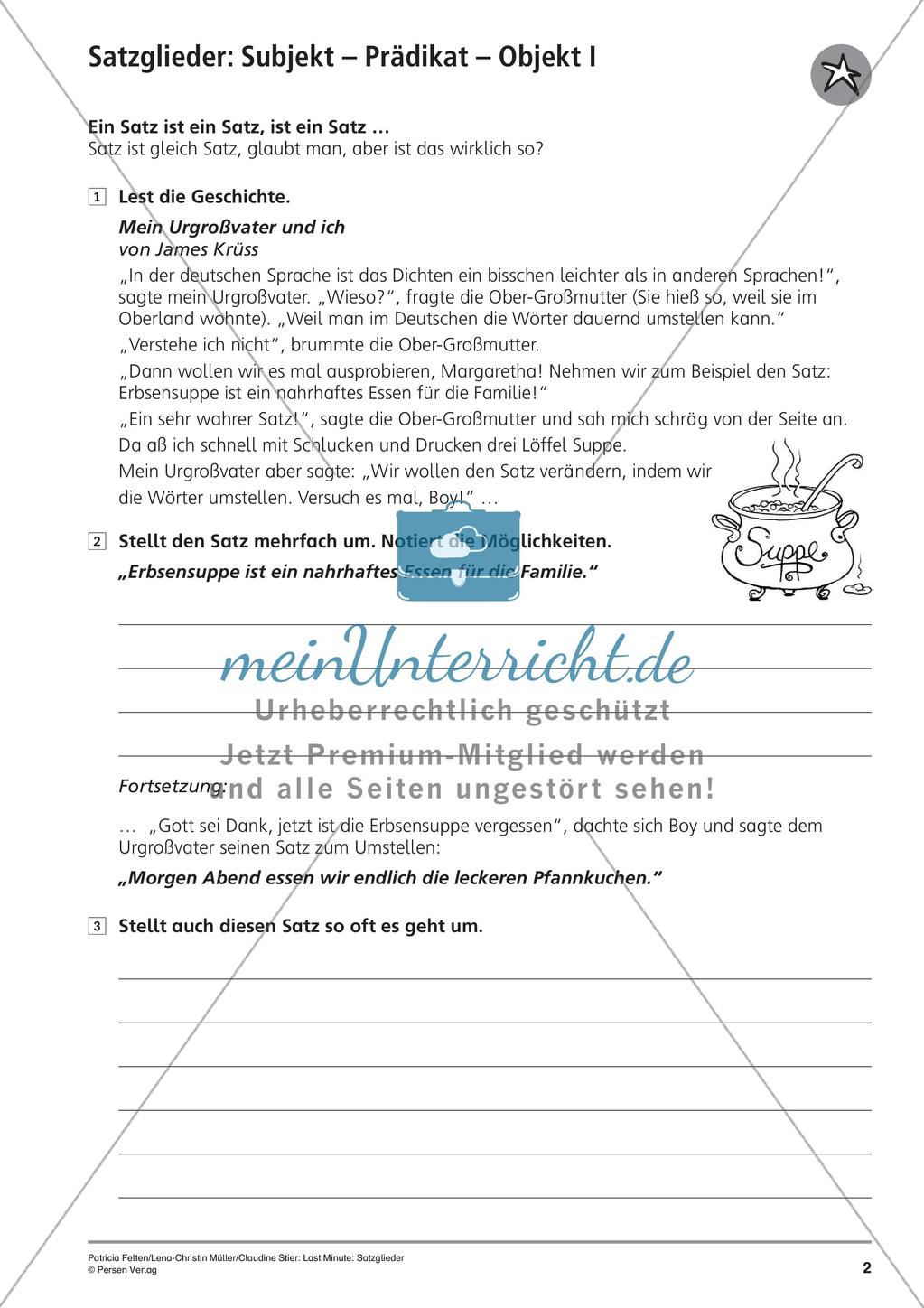 Satzglieder Preview 5