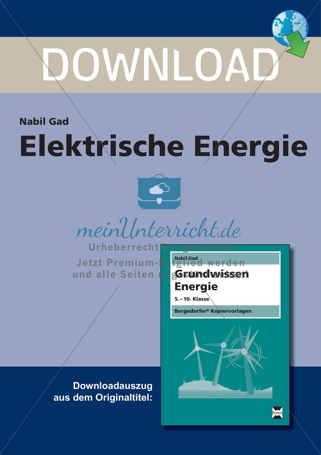 Grundwissen Energie: Elektrische Energie Preview 1