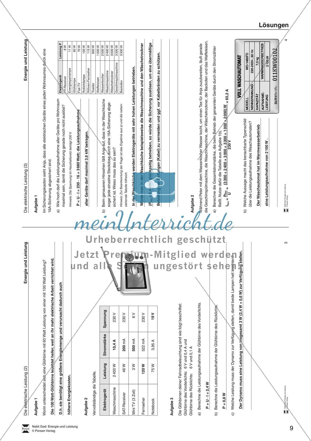 Grundwissen Energie: Energie und Leistung Preview 10