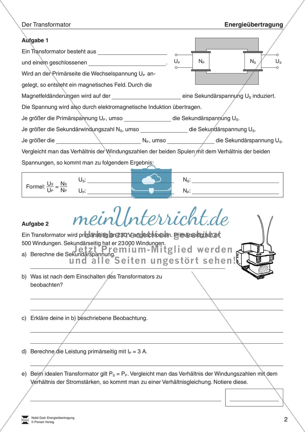 Grundwissen Energie: Energieübertragung Preview 3