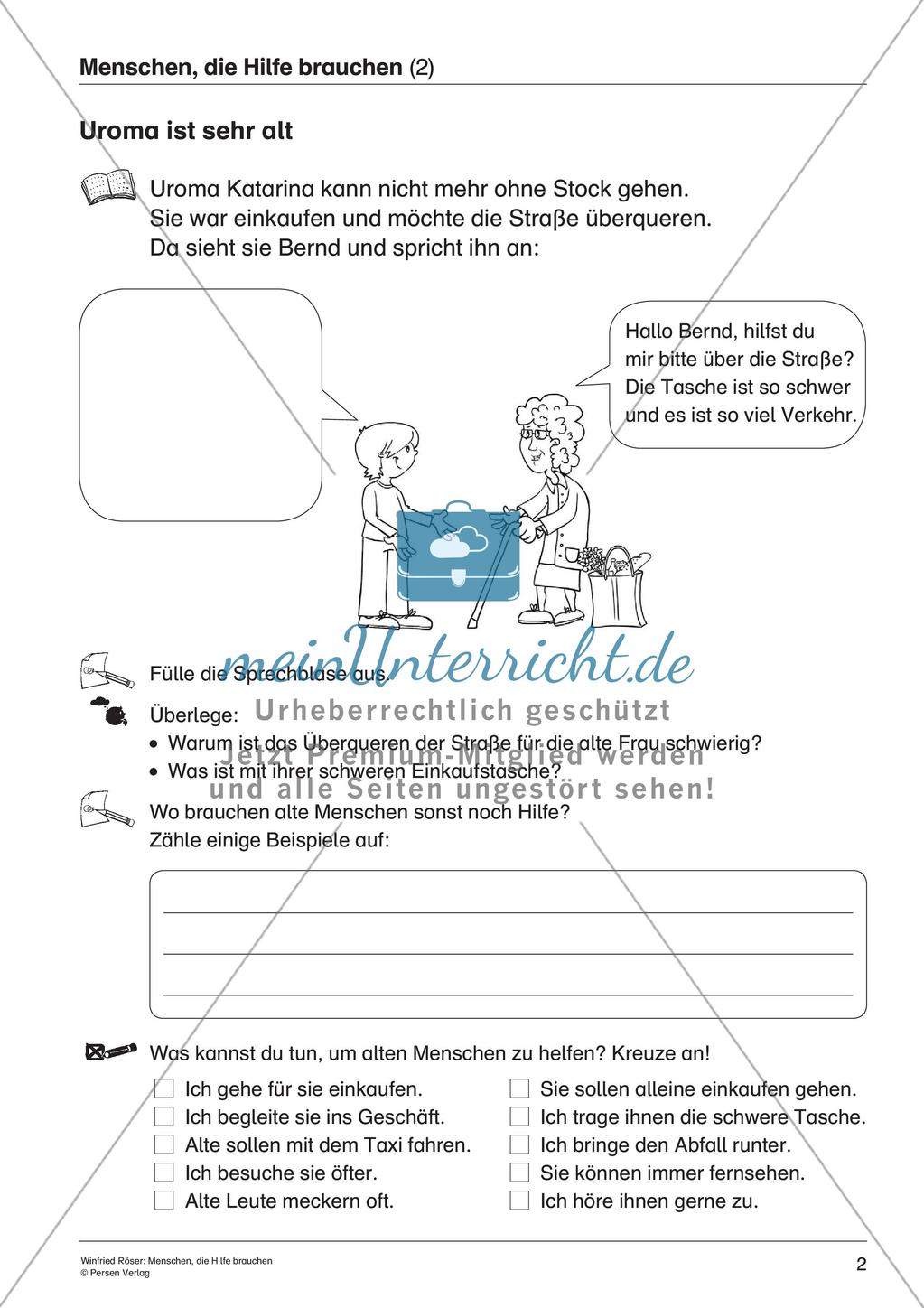 Hilfsbedürftigkeit von Menschen Preview 4