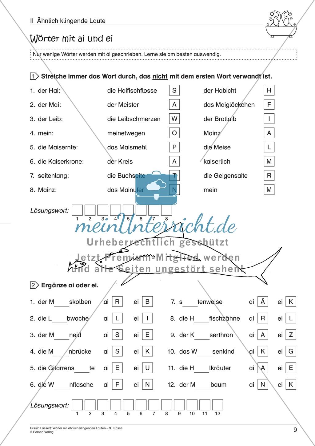Wörter mit ähnlich klingenden Lauten Preview 11