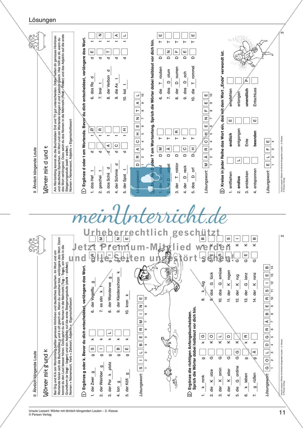 Wörter mit ähnlich klingenden Lauten Preview 13