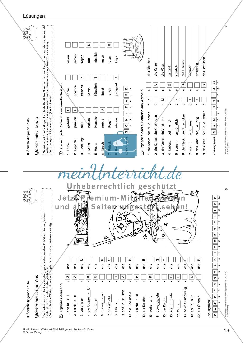 Wörter mit ähnlich klingenden Lauten Preview 15