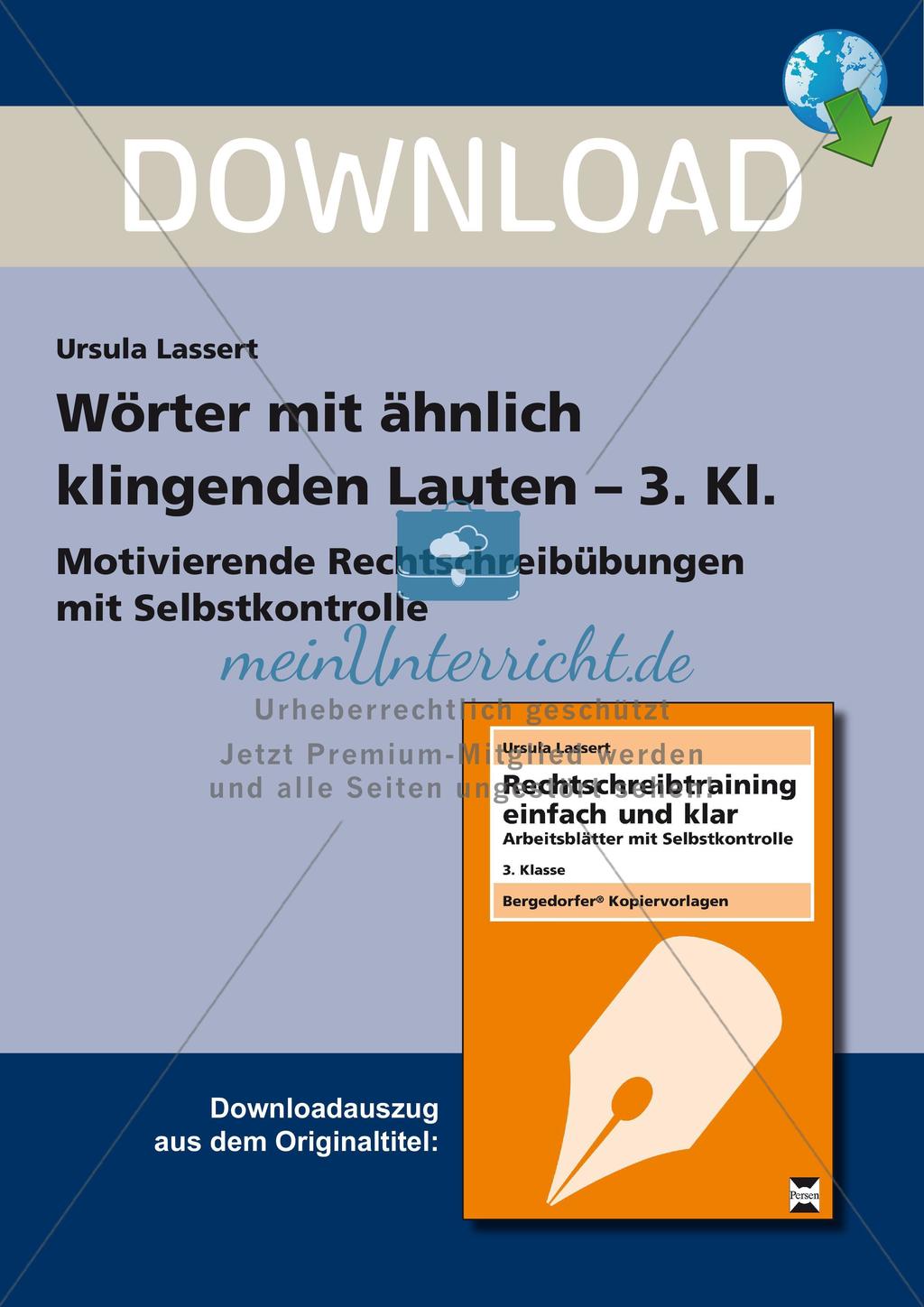 Wörter mit ähnlich klingenden Lauten Preview 1