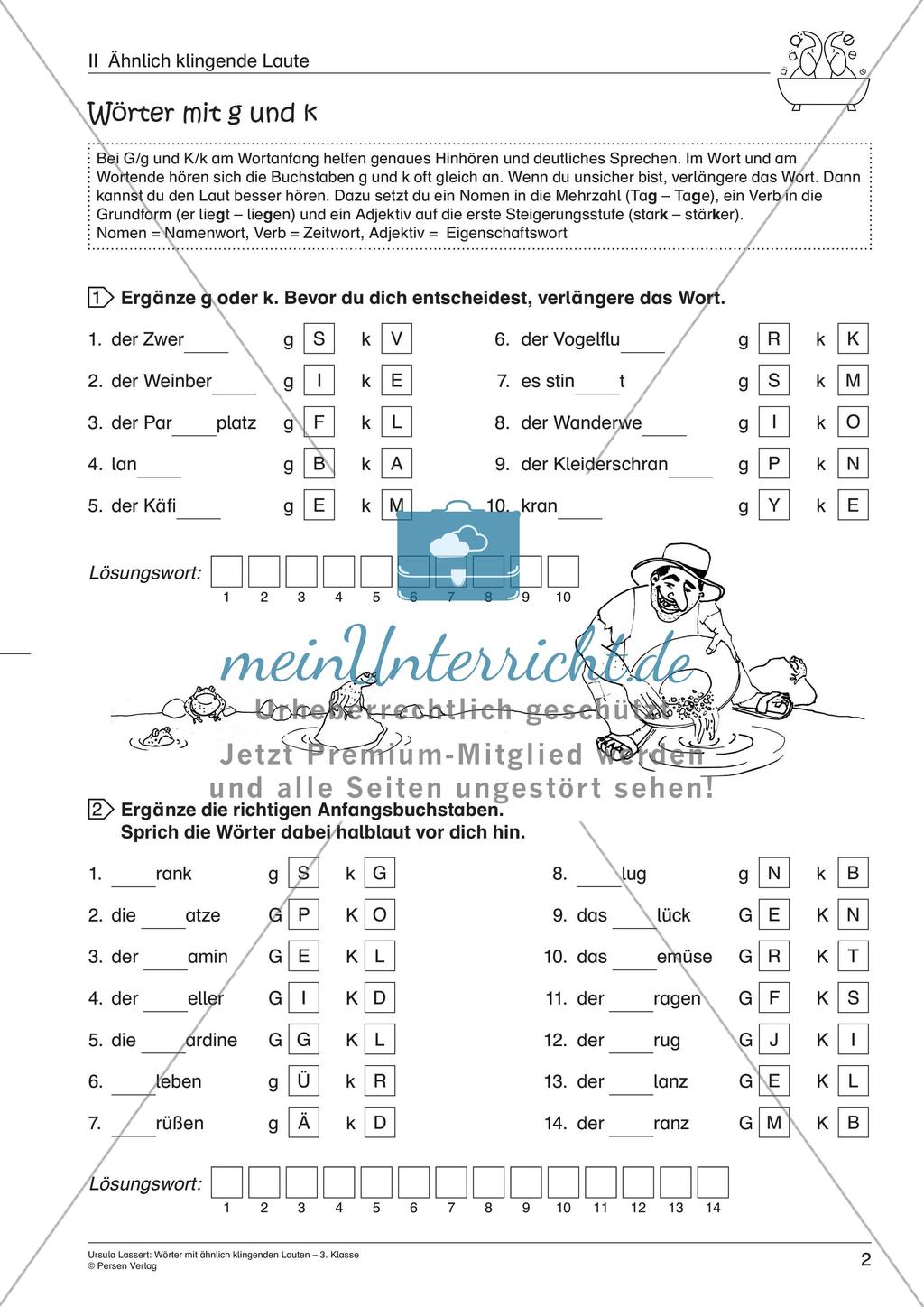 Wörter mit ähnlich klingenden Lauten Preview 4