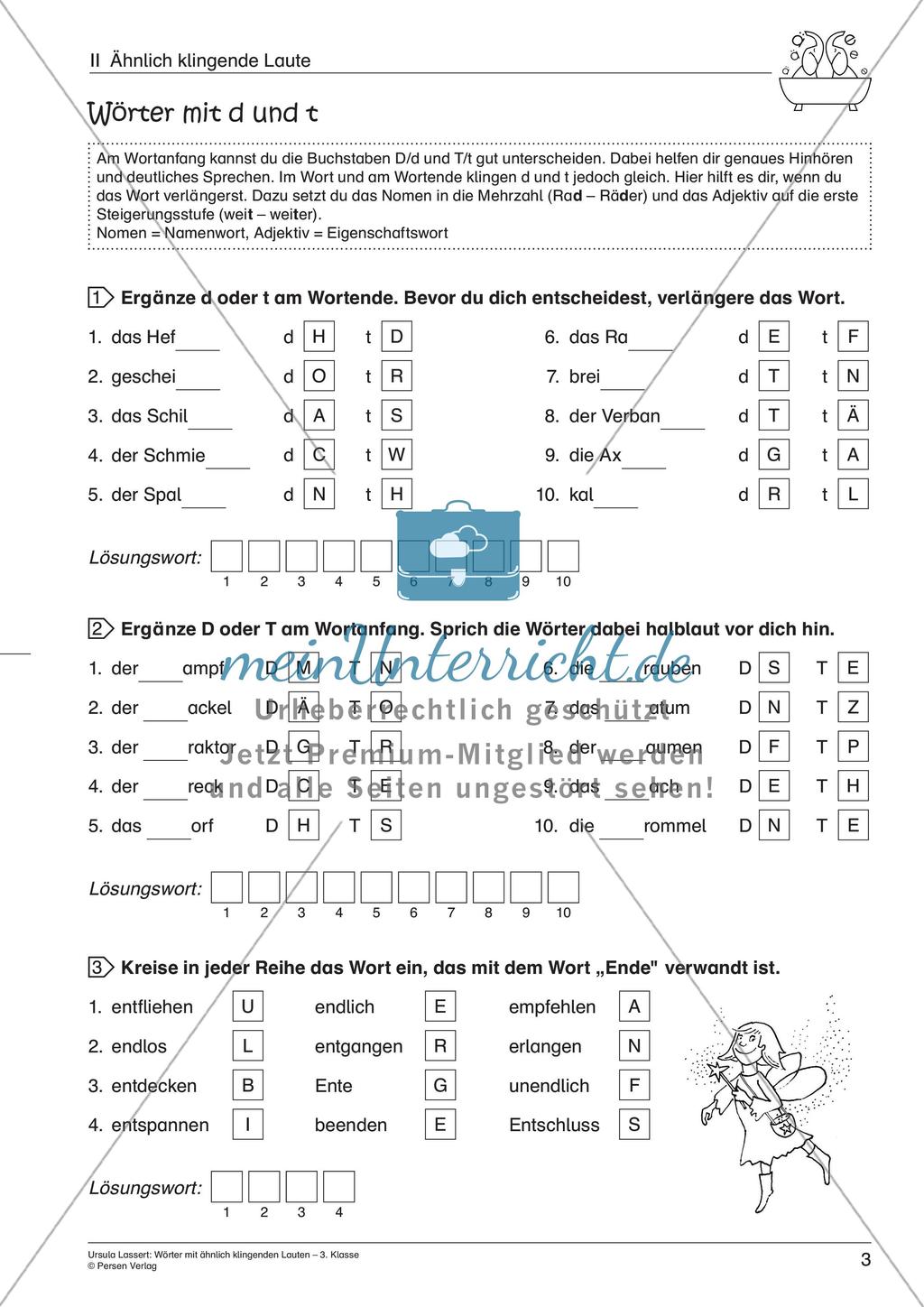 Wörter mit ähnlich klingenden Lauten Preview 5
