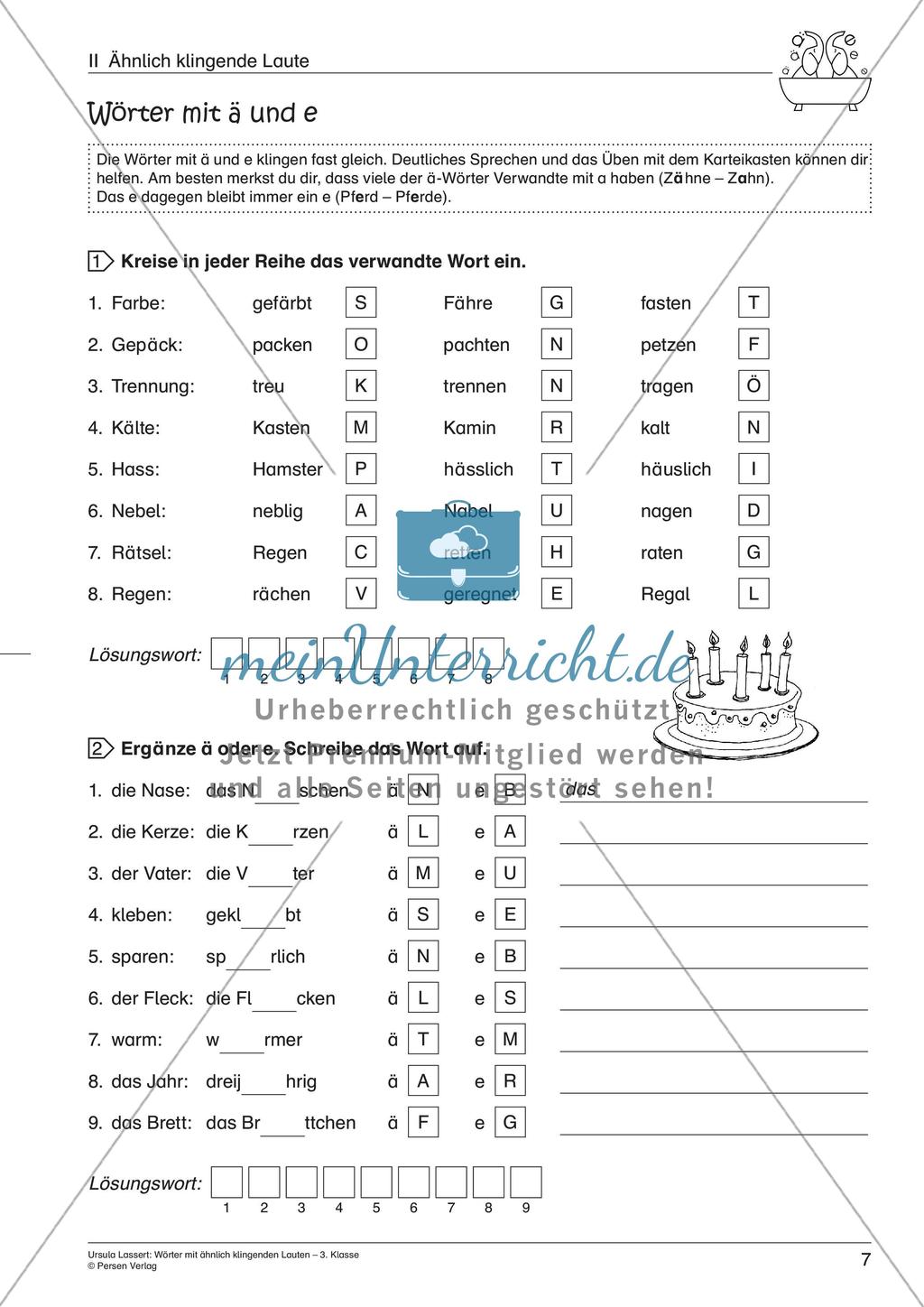 Wörter mit ähnlich klingenden Lauten Preview 9