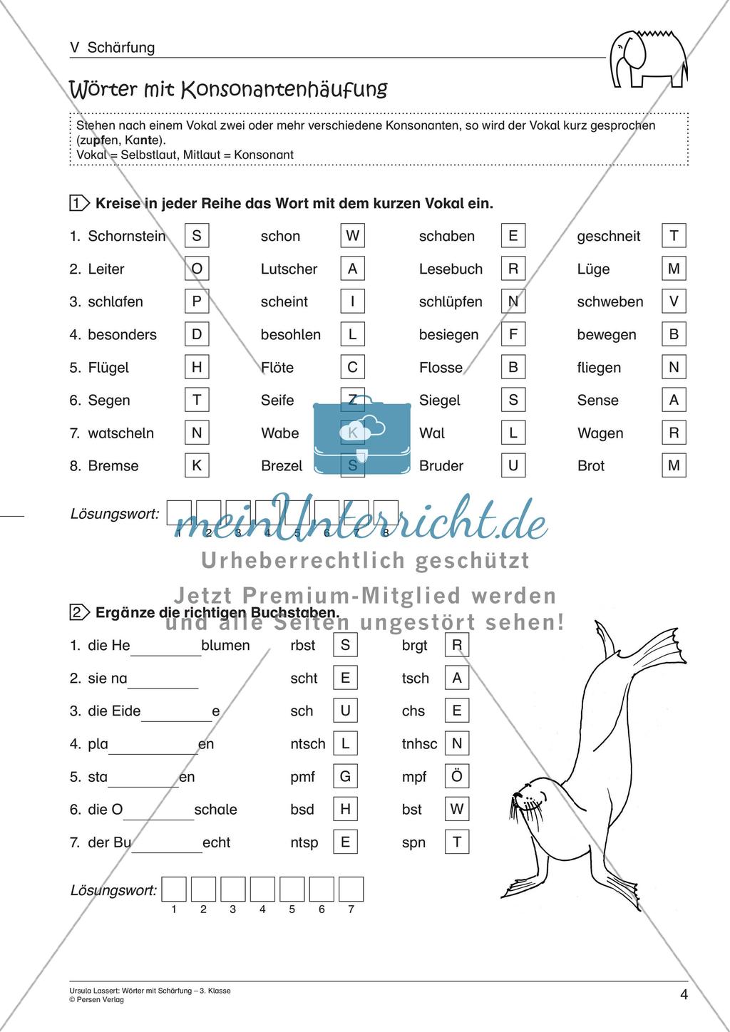 Wörter mit Schärfung Preview 6