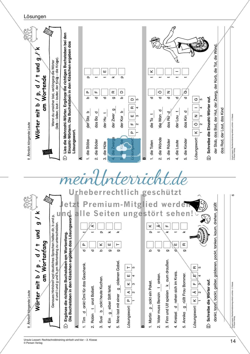 Wörter mit ähnlich klingenden Lauten Preview 16