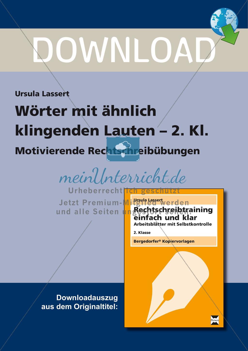 Wörter mit ähnlich klingenden Lauten Preview 1