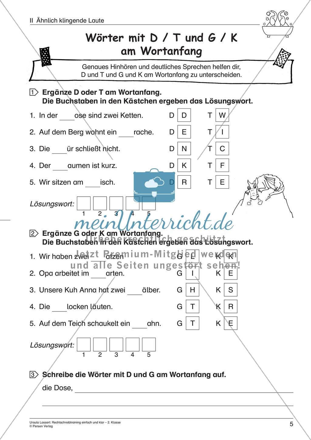 Wörter mit ähnlich klingenden Lauten Preview 7