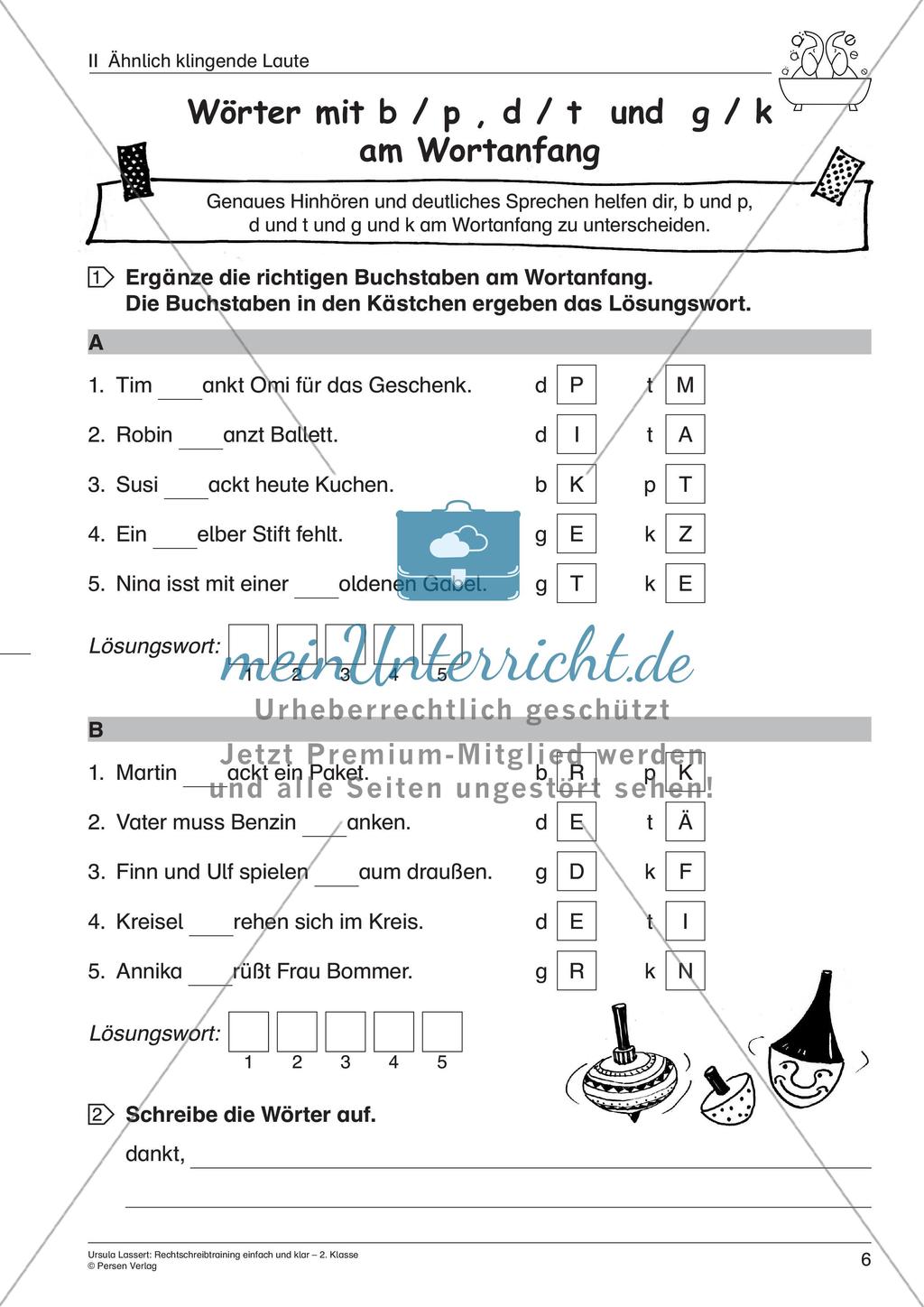 Wörter mit ähnlich klingenden Lauten Preview 8