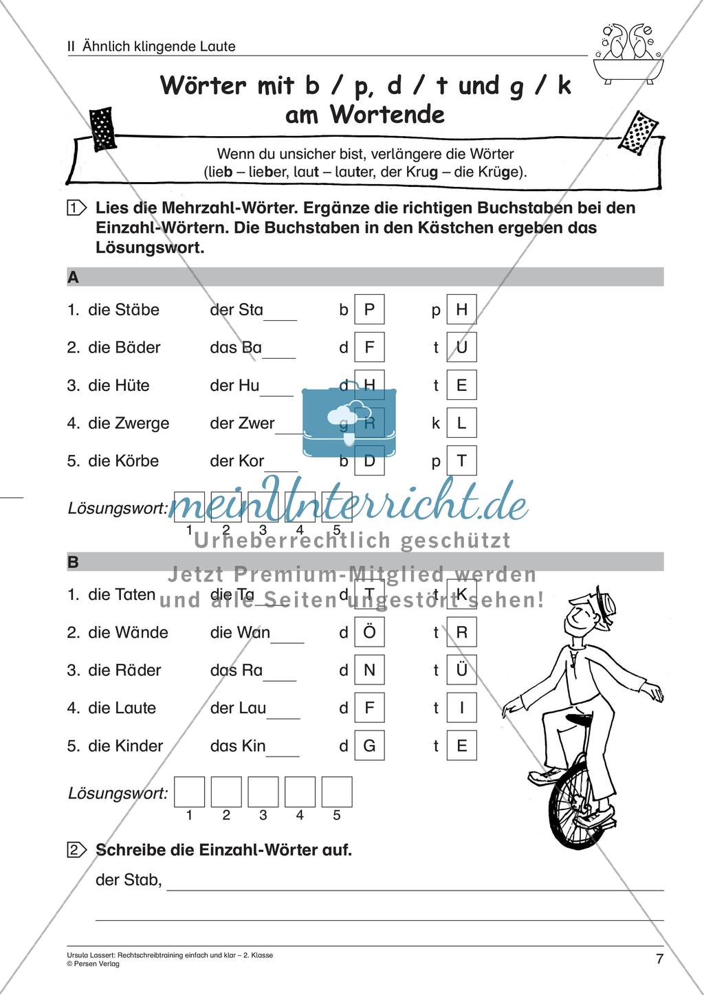 Wörter mit ähnlich klingenden Lauten Preview 9