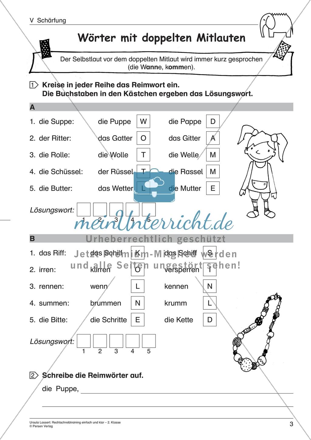 Wörter mit Schärfung Preview 5