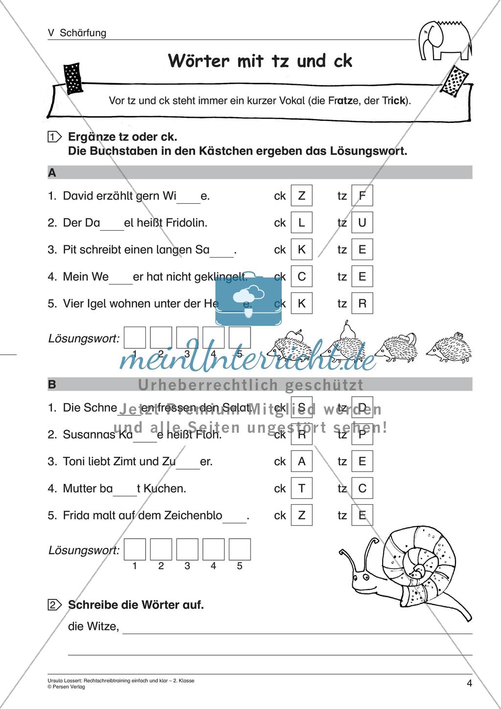 Wörter mit Schärfung Preview 6