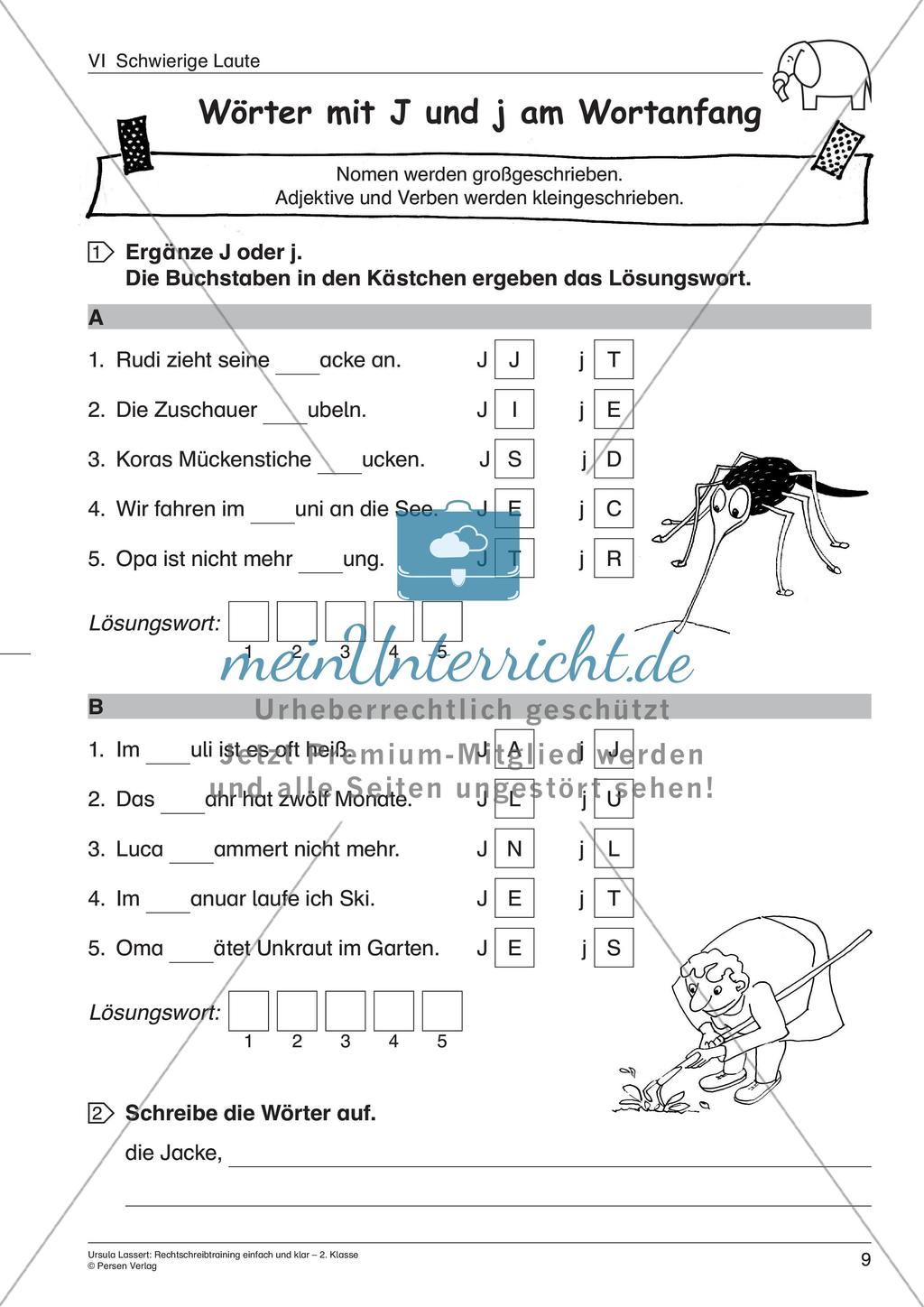 Wörter mit schwierigen Lauten Preview 11