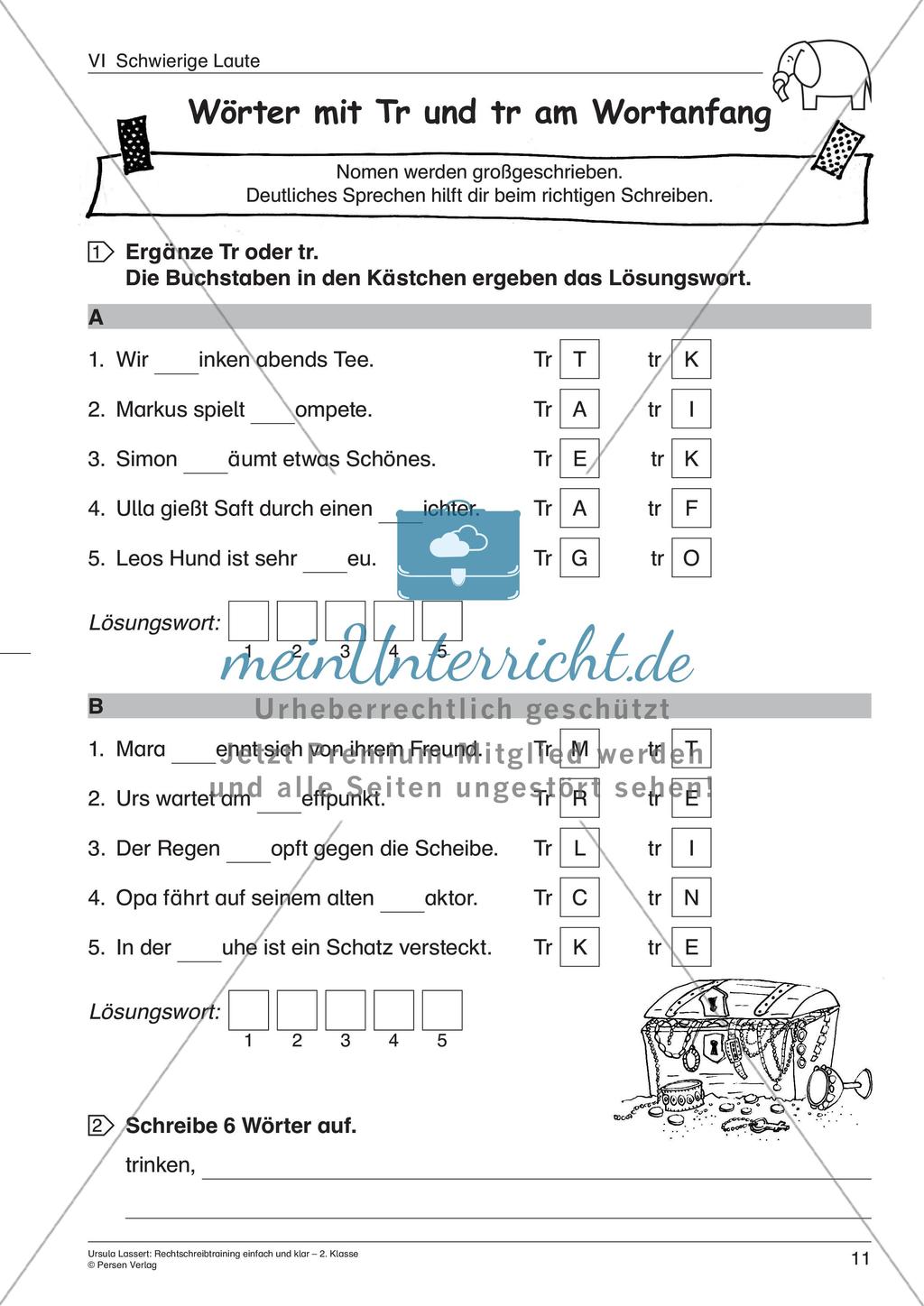 Wörter mit schwierigen Lauten Preview 13