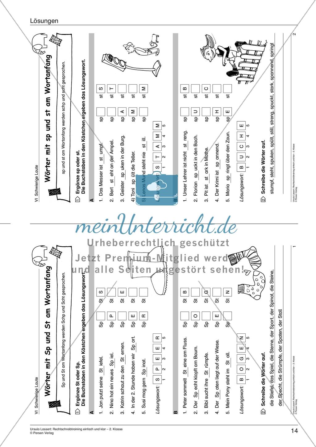 Wörter mit schwierigen Lauten Preview 16