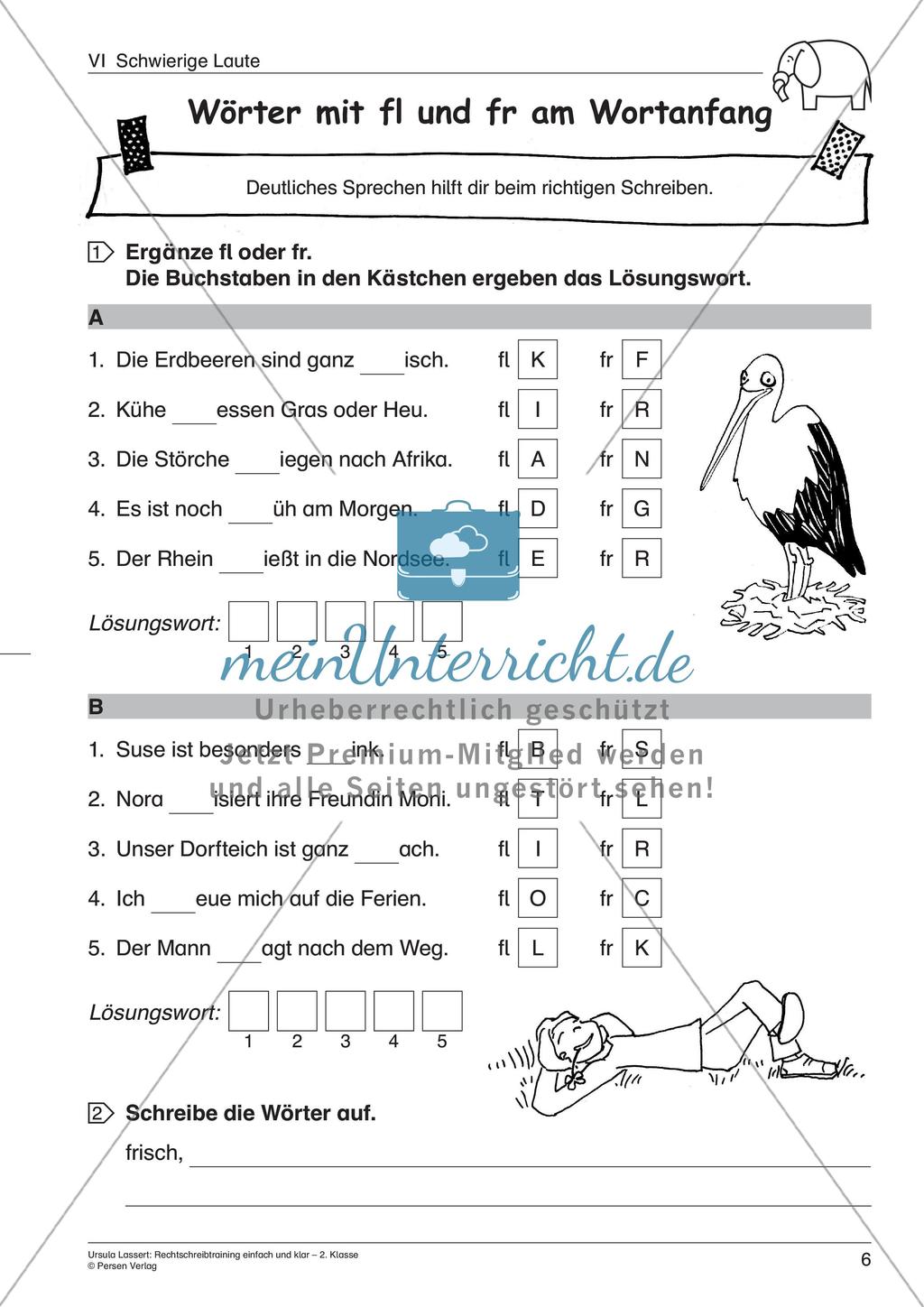 Wörter mit schwierigen Lauten Preview 8