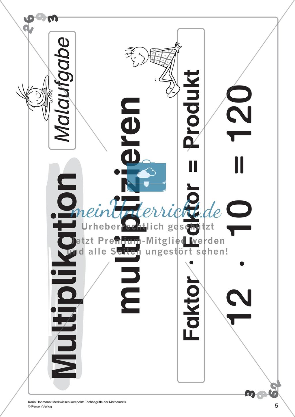Merkwissen kompakt: Fachbegriffe der Grundrechenarten Preview 7